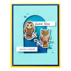 Spellbinders Woodland Wildlife Simon Hurley Coordinating Etched Dies s6-248 love you