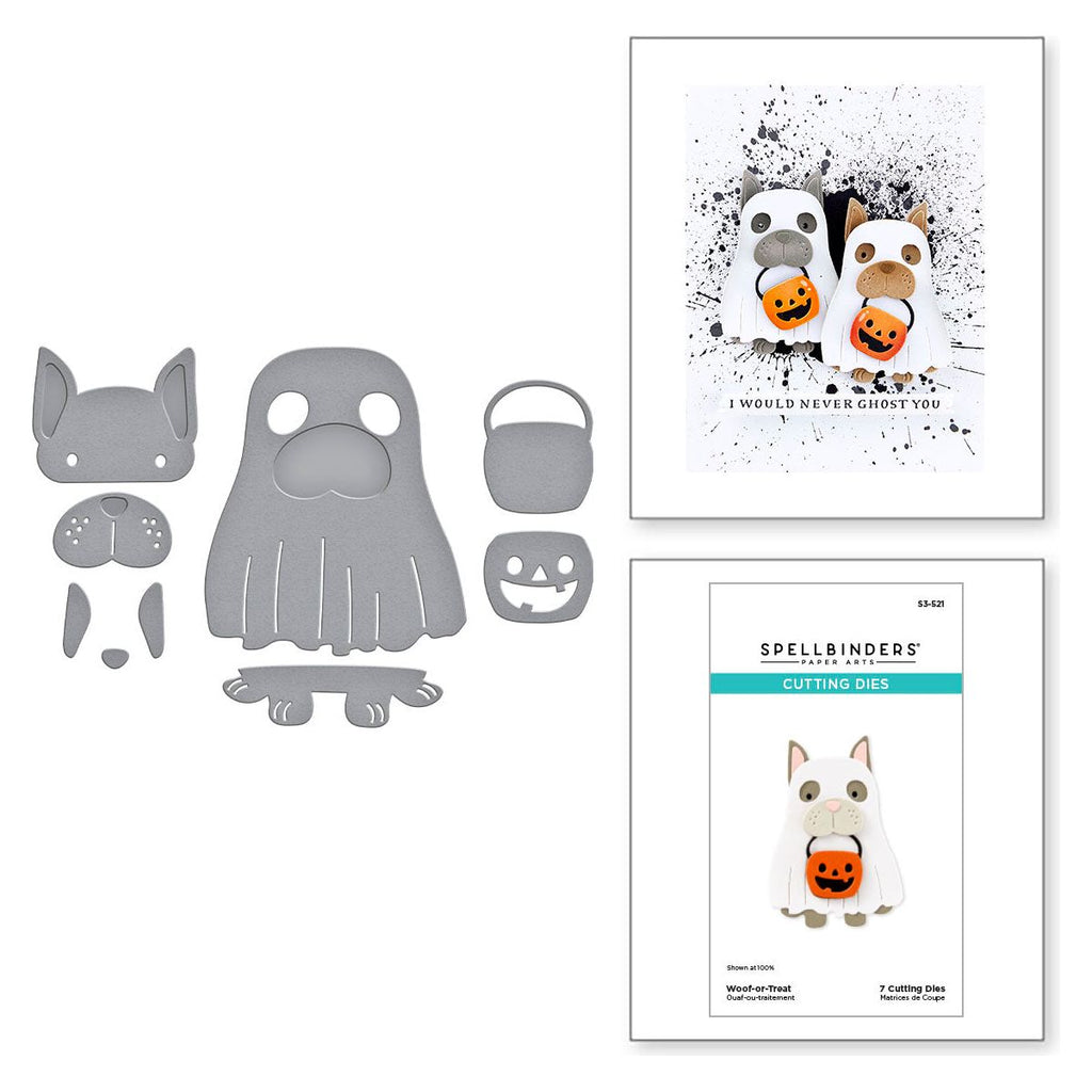 Spellbinders Woof-or-Treat Etched Dies s3-521