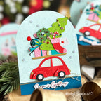 Spellbinders Yuletide Ride Etched Dies s4-1462 car | color-code:ALT01