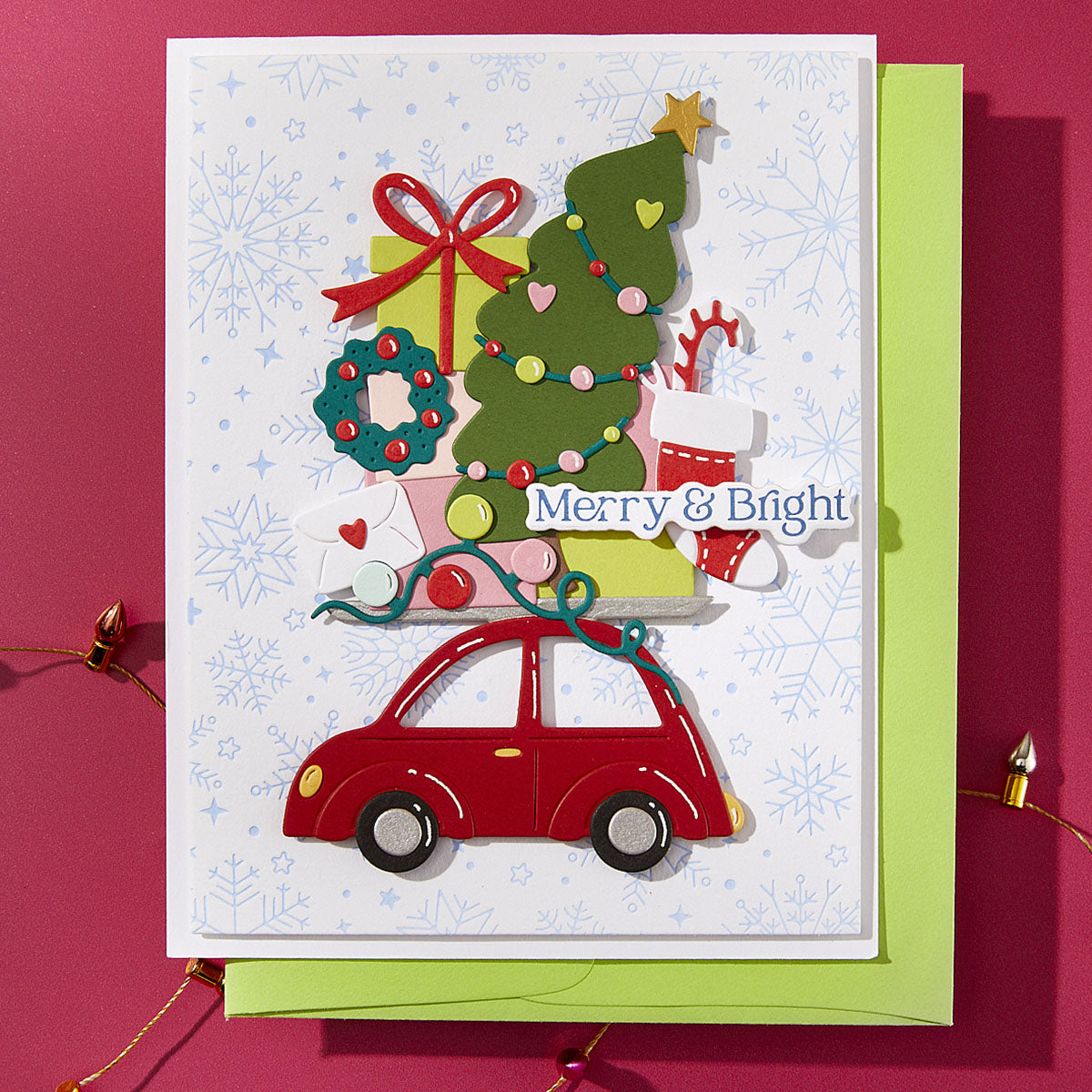 Spellbinders Yuletide Ride Etched Dies s4-1462 presents