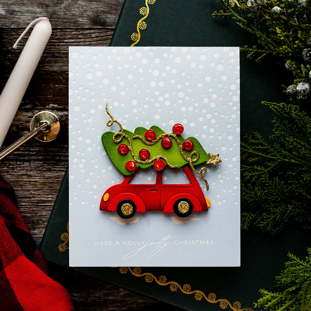 Spellbinders Yuletide Ride Etched Dies s4-1462 tree | color-code:ALT02