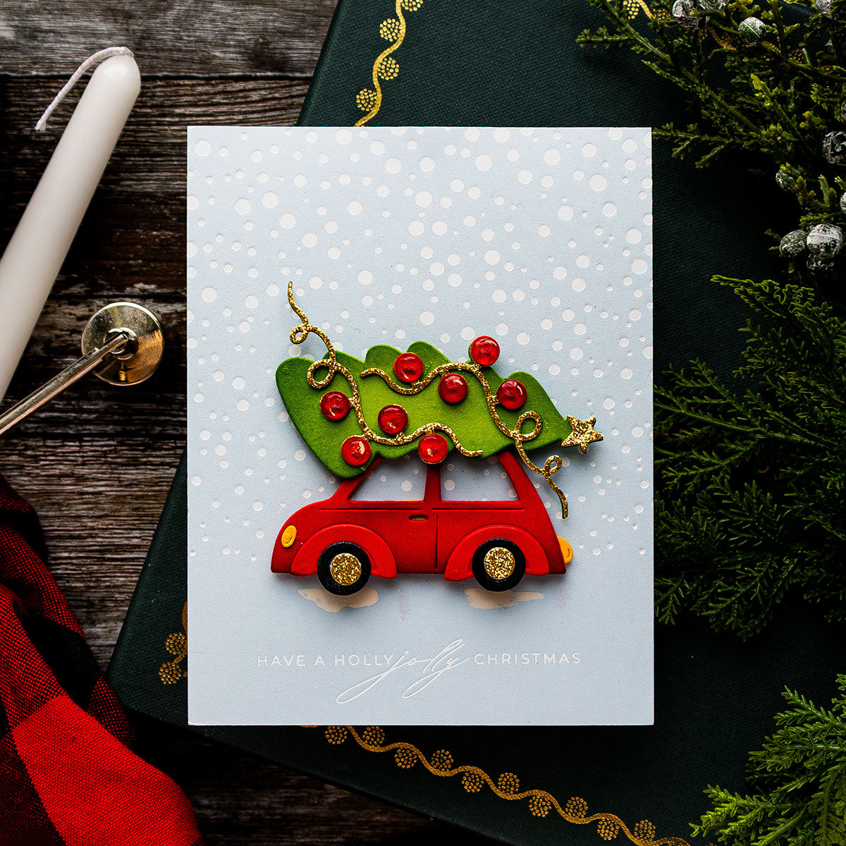 Spellbinders Yuletide Ride Etched Dies s4-1462 tree | color-code:ALT02