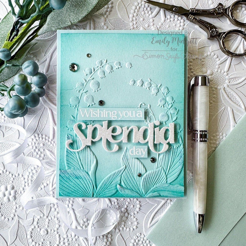 Simon Says Stamp Splendid Wafer Dies 1052sdc Be Bold Splendid Card | color-code:ALT02