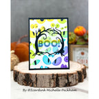 Simon Says Stamp Stencils Spooky Eyes 1095st STAMPtember Halloween Card