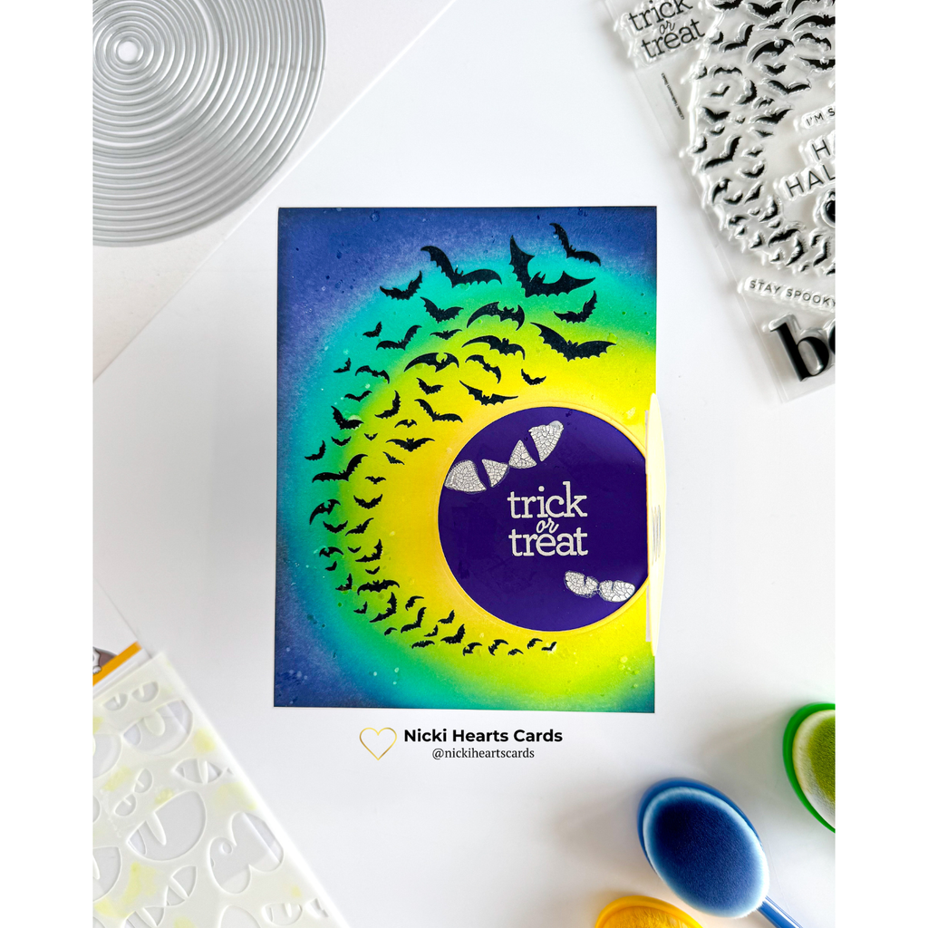 Simon Says Stamp Stencils Spooky Eyes 1095st STAMPtember Halloween Card | color-code:ALT05