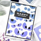 Simon Says Stamp Stencils Spooky Eyes 1095st STAMPtember Halloween Card