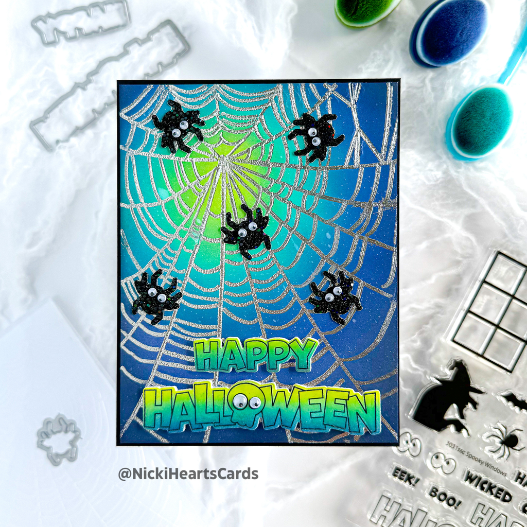 Simon Says Stamps and Dies Spooky Windows set861sw Stamptember Halloween Card | color-code:ALT01