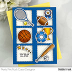 Pretty Pink Posh Sports Clear Stamps all the sports