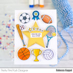 Pretty Pink Posh Sports Clear Stamps you're an all star