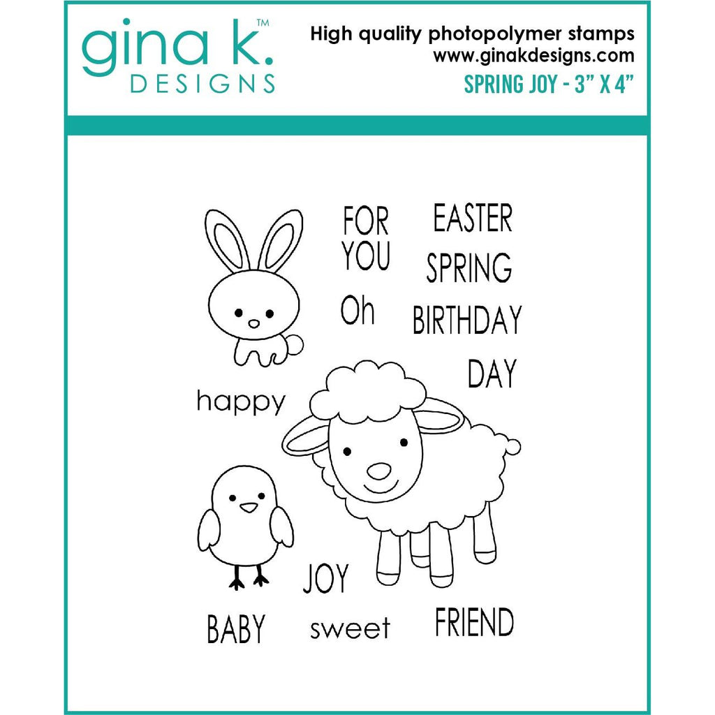 Gina K Designs SPRING JOY Clear Stamps 463