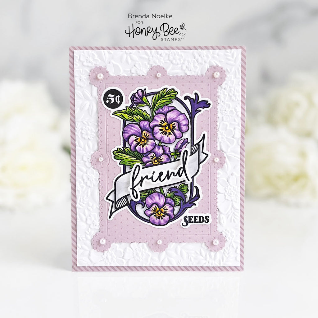 Honey Bee SPRING MEDLEY 3D Embossing Folder hbef-003 Floral Spring Cards | color-code:ALT02