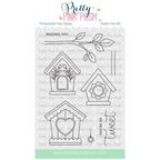 Pretty Pink Posh Spring Birdhouses Clear Stamps