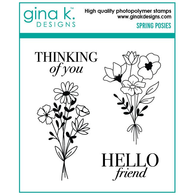 Gina K Designs Spring Posies Stamps gkd280