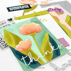 Concord & 9th Spring Print Sentiments Die Set 12124 thanks