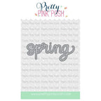 Pretty Pink Posh Spring Script Die