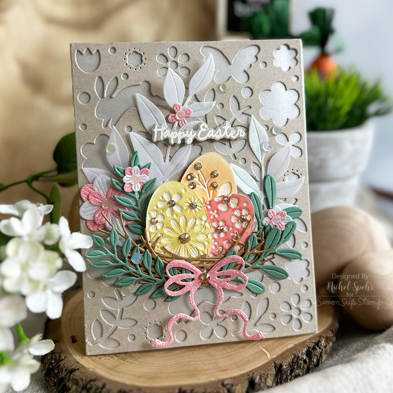 Simon Says Stamp Springtime Celebration Plate Wafer Die s1018 Favorite Things Easter Card | color-code:ALT10