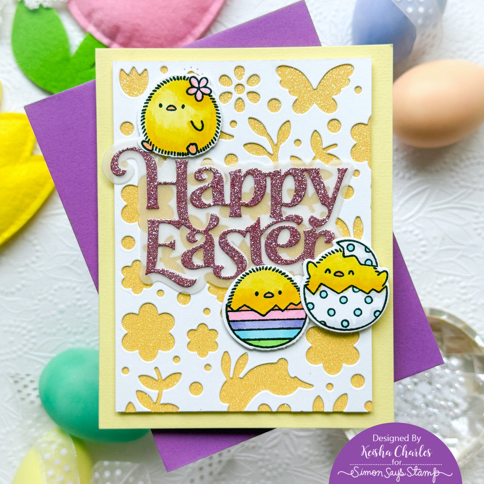 Simon Says Stamp Springtime Celebration Plate Wafer Die s1018 Favorite Things Easter Card | color-code:ALT05