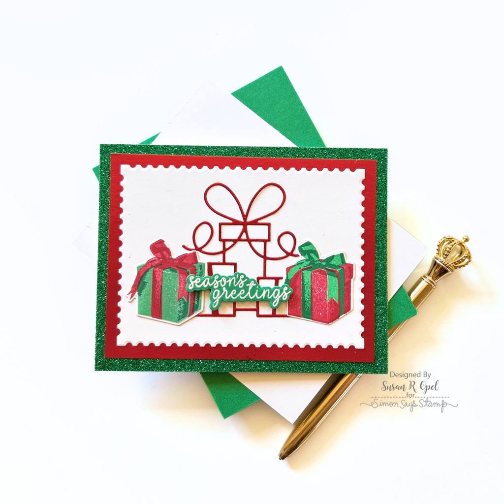 Simon Says Stamp Squirrely Birthday Wafer Dies 1261sdc STAMPtember Christmas Card