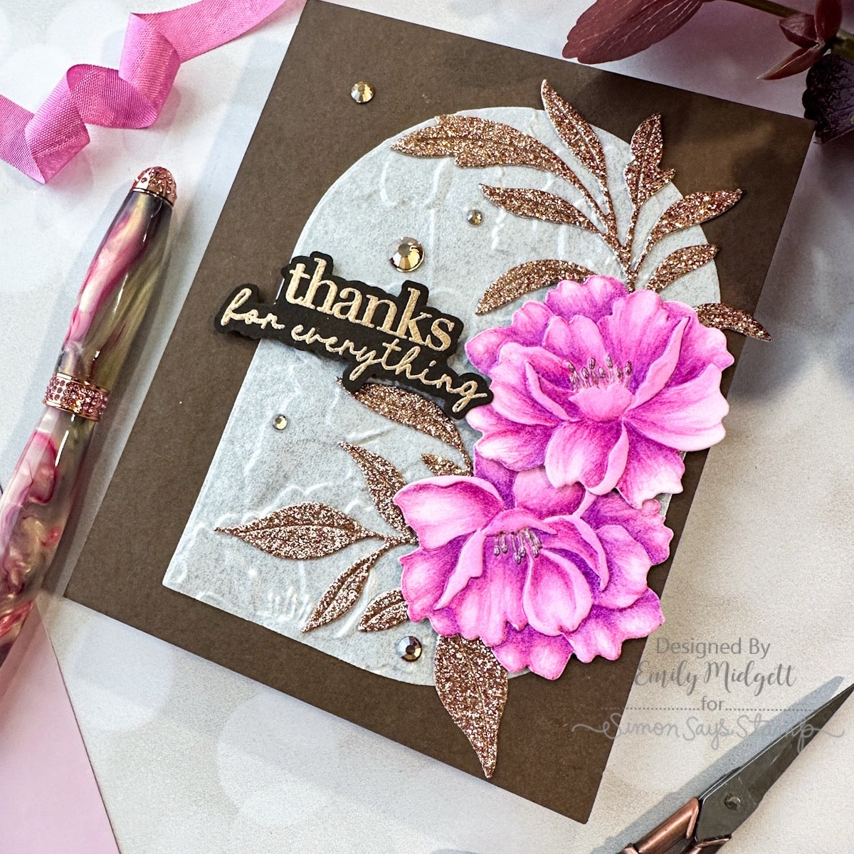 Simon Says Stamp Squovals Wafer Dies 8014sd You Are My Favorite Thanks Card | color-code:ALT03