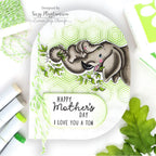 Simon Says Stamp Squovals Wafer Dies 8014sd You Are My Favorite Mother's Day Card