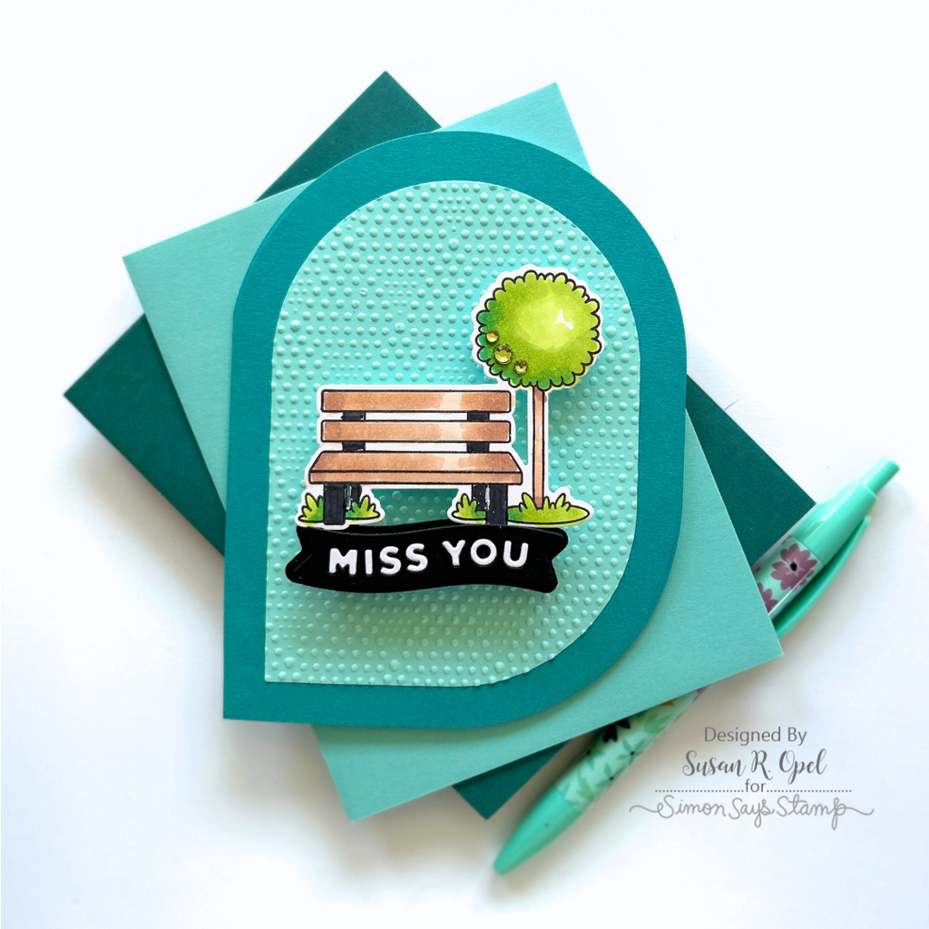 Simon Says Stamp Squovals Wafer Dies 8014sd You Are My Favorite Miss You Card