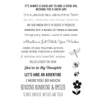stp-222 Spellbinders Sending Sunshine Sentiments Clear Stamps