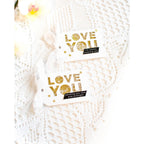 CZ Design Wafer Dies Stacked Love You czd225 Smitten Love Tags | color-code:ALT04