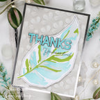 Simon Says Stamp Embossing Folder Stacked Blooms sf509 Rain or Shine Thanks Card