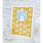 Simon Says Stamp Embossing Folder Stacked Blooms sf509 Rain or Shine Easter Card | color-code:ALT02