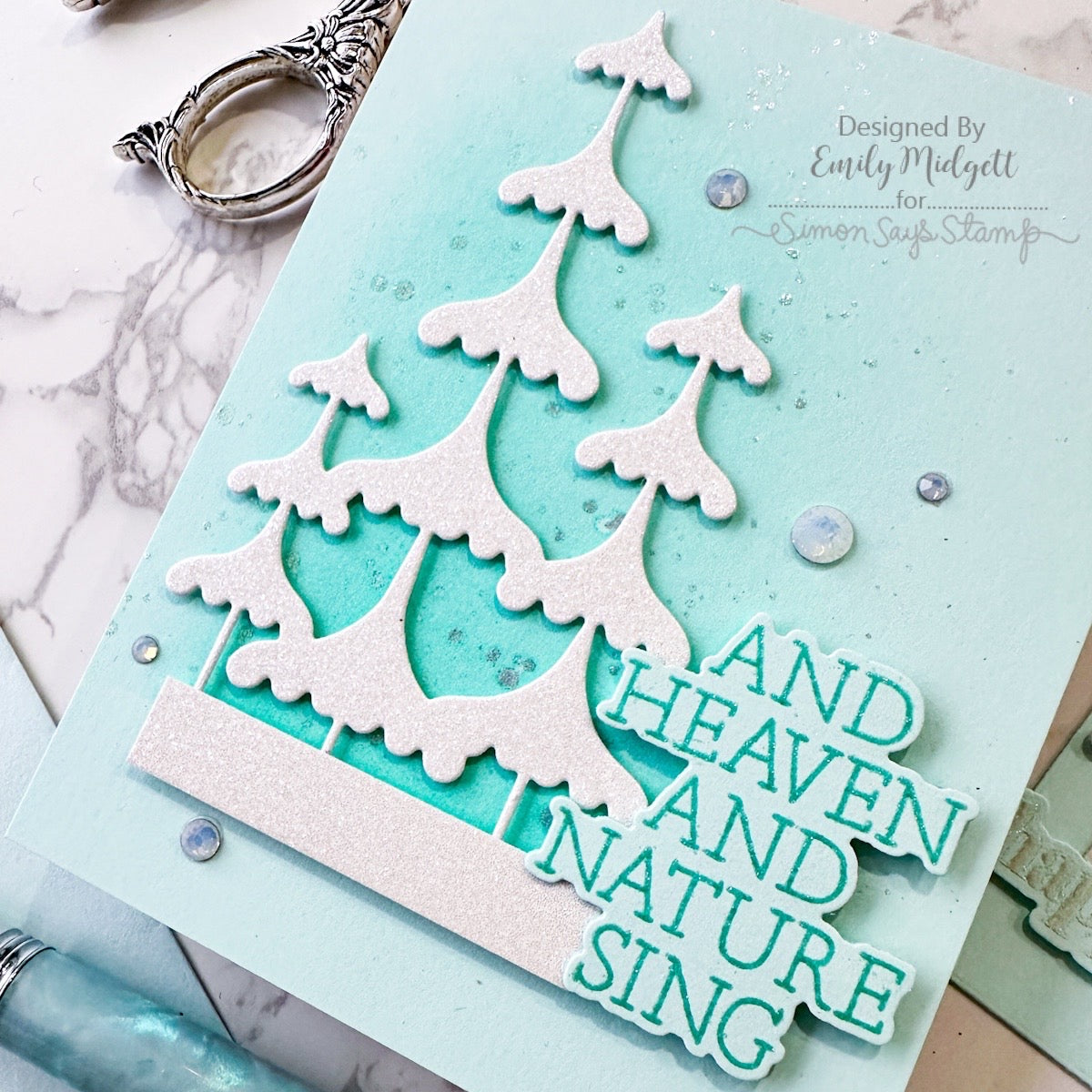 Simon Says Stamps and Dies Stacked Holiday Sentiments set1091sh And Everything Nice Christmas Card | color-code:ALT05
