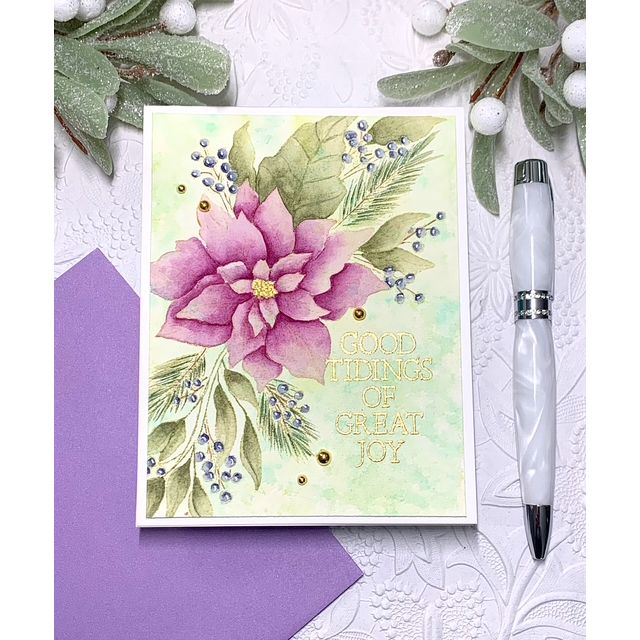 Simon Says Clear Stamps Stacked Holiday Sentiments 3337msc And Everything Nice Christmas Card