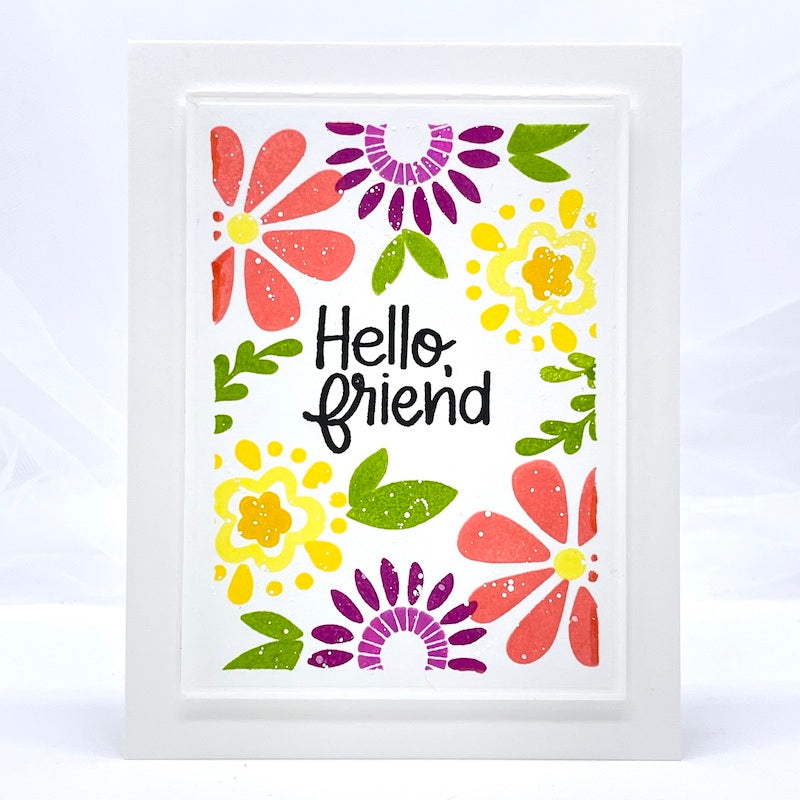 Simon Says Clear Stamps Flower Happy sss202634c