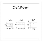 Stamp N Storage Mini Craft Pouch craft-Pouch-Mini dimensions