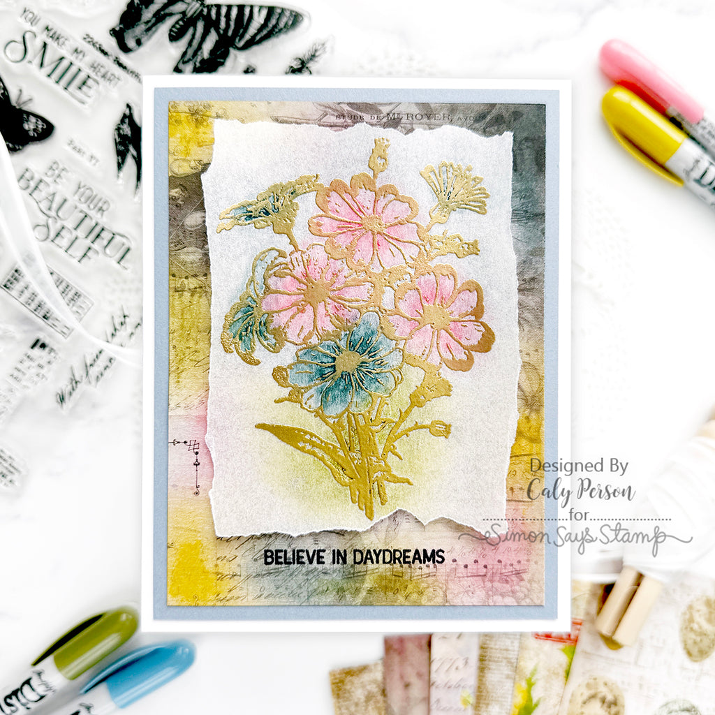 Simon Says Clear Stamps Beautiful and Curious 2243ssc Daydreams Card