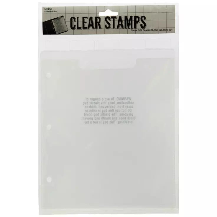 Stampabilities Stamp Storage Binder Insert Pages