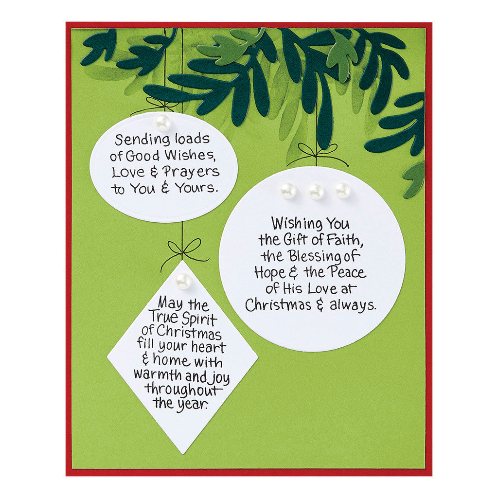 Stampendous Christmas Blessings Sentiments Clear Stamp Set stp-247 blessings