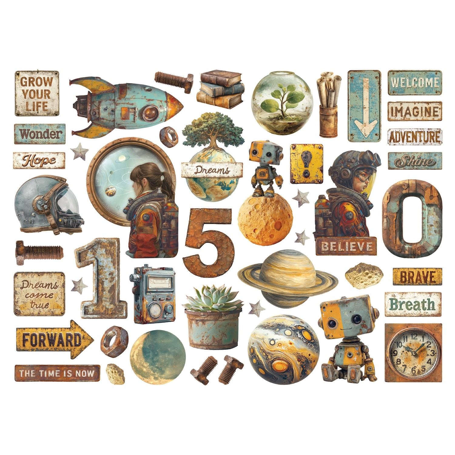 Stamperia A New Beginning Assorted Die Cuts dfldc129 dreams