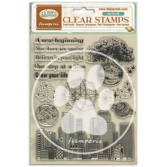 Stamperia A New Beginning Clear Stamps wtk238 city