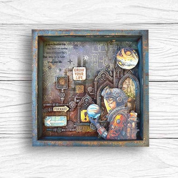 Stamperia A New Beginning Clear Stamps wtk238 female astronaut