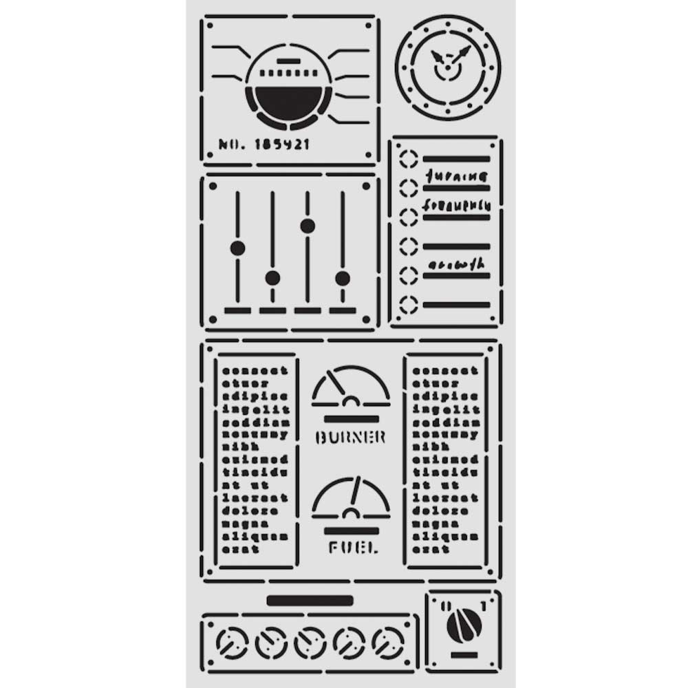 Stamperia A New Beginning Control Panel Stencil kstdl155 fuel
