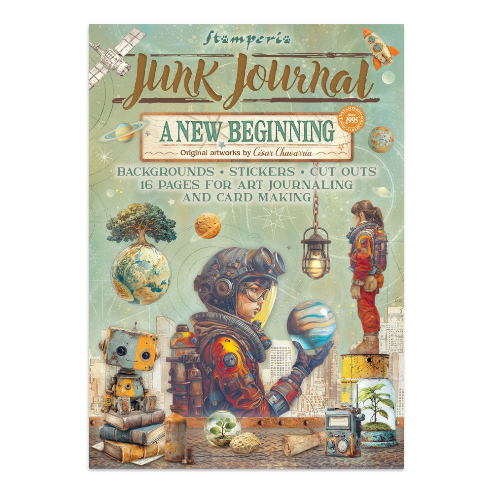 Stamperia A New Beginning Junk Journal sbjk16 plant