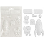 Stamperia A New Beginning Spaceship And Robot A5 Soft Mold k3pta5679 flow