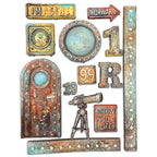 Stamperia A New Beginning Telescope A5 Silicone Mold kacma606 telescope