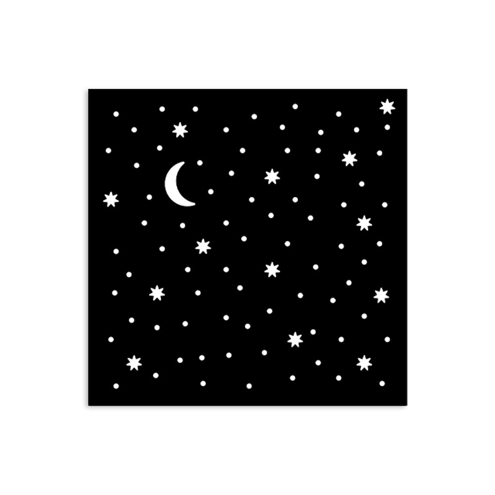 Stamperia Alice In Christmas Stars And Moon Small Stencil kstds57