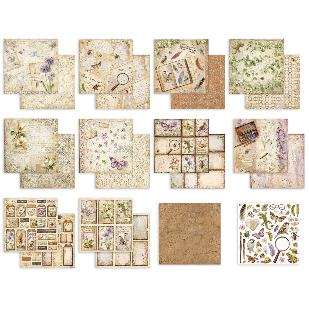 Stamperia All Around 8x8 Paper sbbs143 glasses