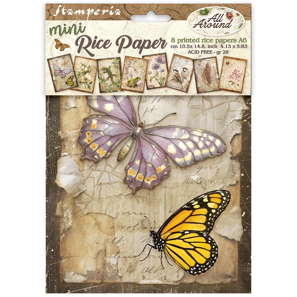Stamperia All Around A6 Rice Paper dfsa6x06
