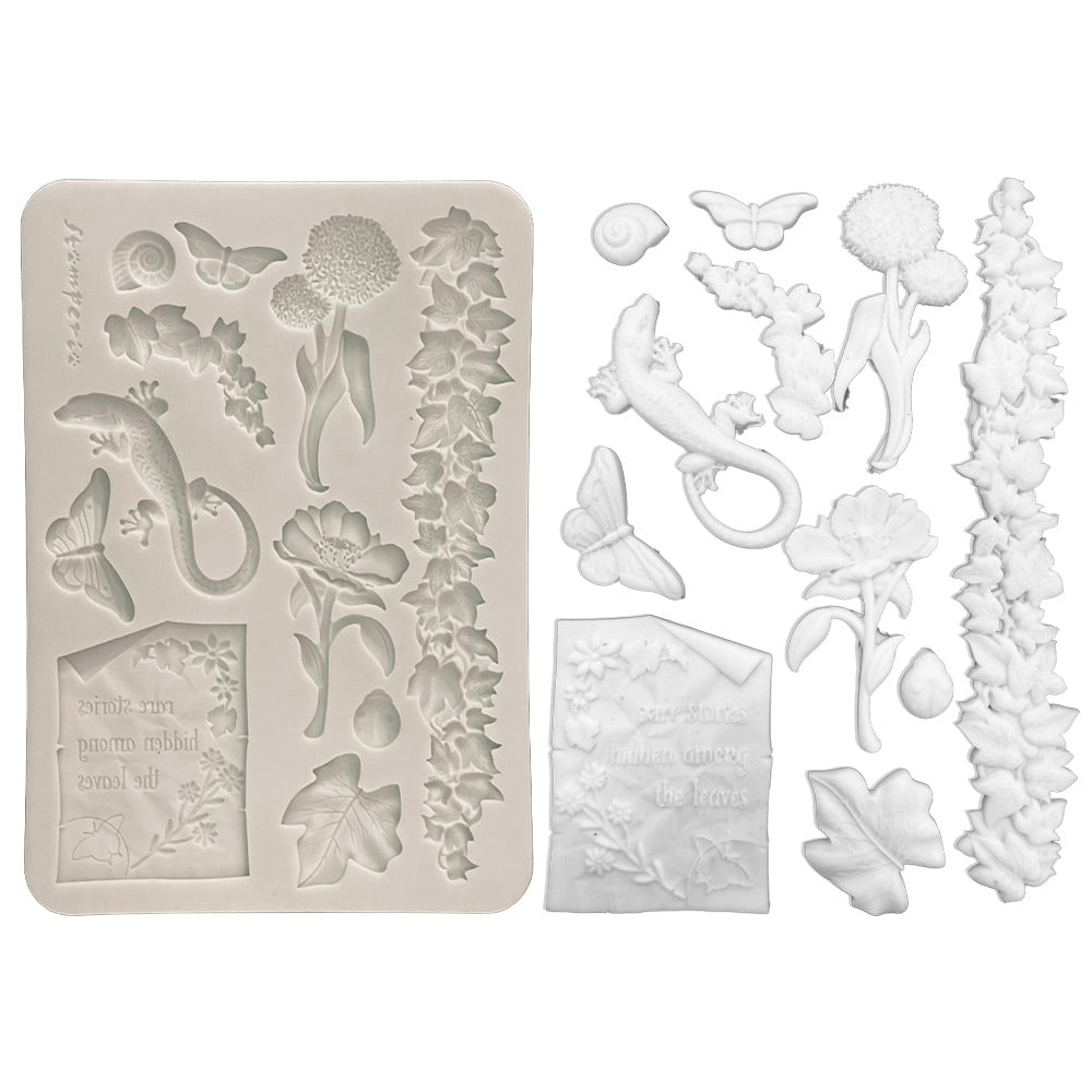 Stamperia All Around Flowers And Leaves A5 Silicone Mold kacma611