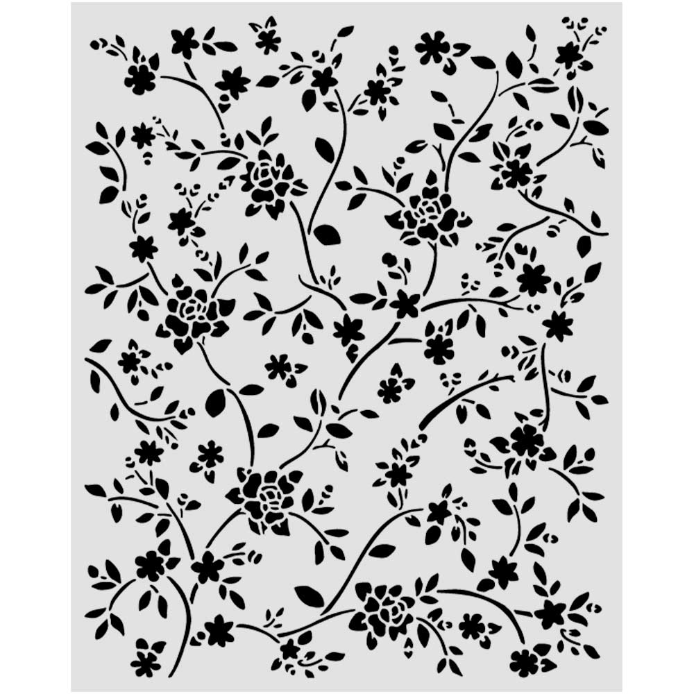 Stamperia All Around Ramage 8x10 Stencil kstd207