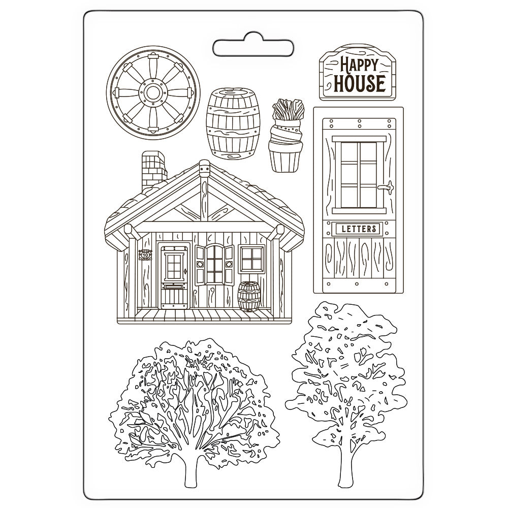 Stamperia Alterego Cottage Soft mold A5 k3pta5666