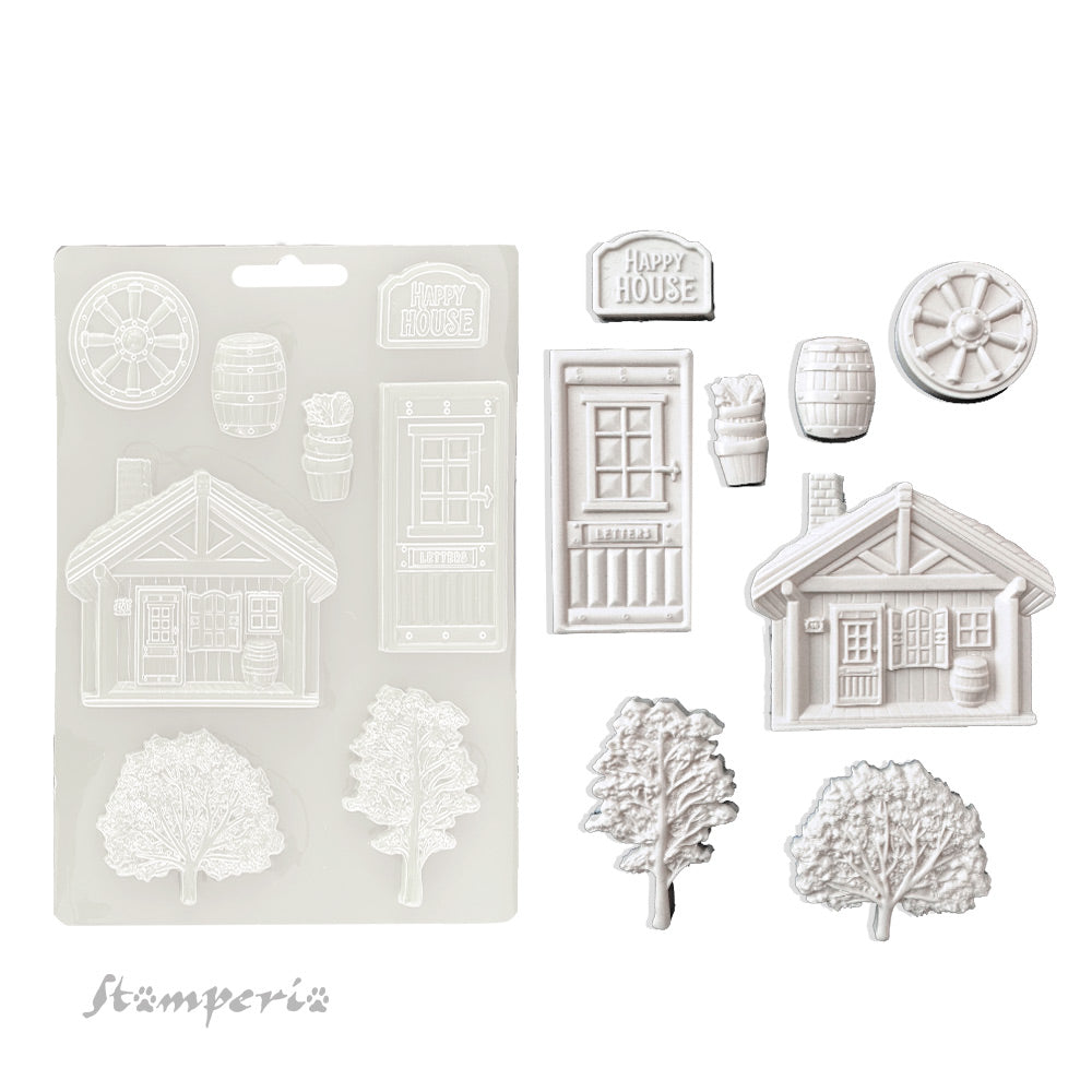 Stamperia Alterego Cottage Soft mold A5 k3pta5666 product image